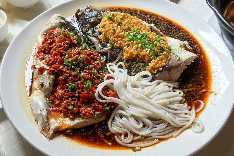 Steamed Fish Head with Chopped Chili